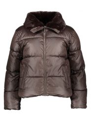 GAP Kurtka zimowa w kolorze ciemnobrązowym rozmiar: S. Brązowe kurtki damskie GAP, na zimę, s, bez wzorów, z puchu, bez kaptura. Za 244.95 zł.