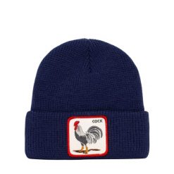 Czapka Beanie Morning Call Niebieski - 107-0058-NVY. Niebieskie czapki męskie Goorin Bros, bez wzorów, z wełny. Za 281.60 zł.