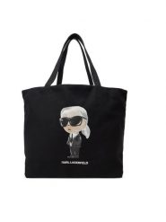 KARL LAGERFELD Torebka A2W50027 Czarny. Czarne torebki klasyczne damskie Karl Lagerfeld, bez wzorów, z materiału, bez dodatków. Za 369.99 zł.