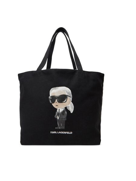 KARL LAGERFELD Torebka A2W50027 Czarny. Czarne torebki klasyczne damskie Karl Lagerfeld, bez wzorów, z materiału, bez dodatków. Za 369.99 zł.