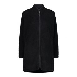 Damska długa kurtka CMP. Czarne kurtki damskie CMP, bez wzorów, bez kaptura. Za 413.10 zł.