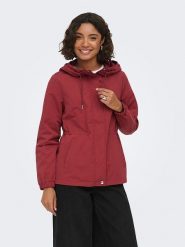 ONLY Parka w kolorze czerwonym rozmiar: XS. Czerwone parki damskie Only, xs, bez wzorów. Za 119.95 zł.