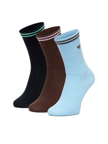 Roxy Skarpety długie CEO_BR_ROXY_2032_W_AW25 (3 PACK) Kolorowy. Skarpetki damskie Roxy, bez wzorów, z bawełny. Za 39.99 zł.