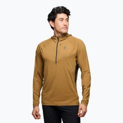 Bluza trekkingowa męska Black Diamond Alpenglow Pro Hoody. Brązowe bluzy bez kaptura męskie Black Diamond, m. Za 339.99 zł.