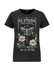 Eight2Nine Koszulka w kolorze czarnym rozmiar: M. Czarne bluzki damskie Eight2Nine, m, bez wzorów, bez kołnierzyka. Za 39.99 zł.