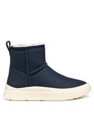 Geox Kozaki J Laquinny J56M3C 000AU C4021 S Granatowy. Niebieskie kozaki dziewczęce Geox, bez wzorów, ze skóry, bez obcasa. Za 239.99 zł.