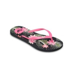 Sandały dla Kobiety BY THE SEA Czarny. Czarne sandały damskie Roxy, bez wzorów, z gumy, bez obcasa. Za 74.99 zł.