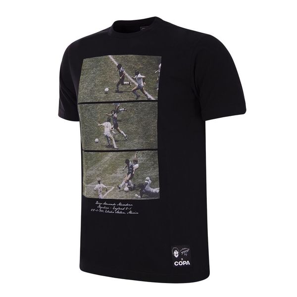 Koszulka dla dorosłych - Maradona x COPA Solo Goal 1986 - Czarny. Czarne t-shirty sportowe męskie COPA FOOTBALL, xl, bez ramiączek, do piłki nożnej. Za 210.40 zł.