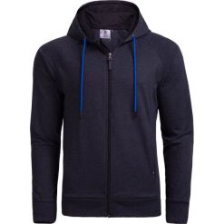 Bluza męska BLM601 - ciemny szary melanż - Outhorn. Szare bluzy z kapturem męskie Outhorn, na lato, m, z materiału. W wyprzedaży za 49.99 zł.