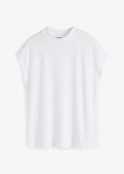 T-shirt z miękkiej wiskozy. Niebieskie t-shirty damskie bonprix, bez wzorów, z wiskozy, bez kołnierzyka. Za 37.99 zł.