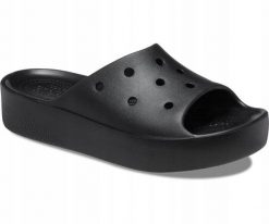 Klapki Dla Dorosłych Crocs Classic Platform Slide. Czarne klapki i japonki męskie Crocs, z materiału. Za 139.99 zł.