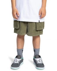 Szorty spacerowe dla Chłopcy PIPELINE 17" Beżowy. Zielone szorty męskie DC Shoes, z bawełny, bez kołnierzyka. Za 269.99 zł.