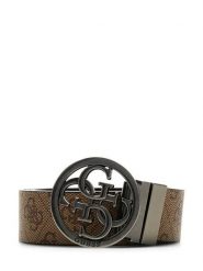 Guess Pasek BM7885 P6235 Brązowy. Brązowe paski męskie Guess, z aplikacjami, ze skóry. Za 284.99 zł.