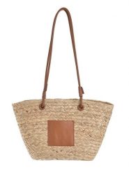 BLE Shopper bag w kolorze jasnobrązowym - 45 x 25 x 15 cm rozmiar: onesize. Brązowe shopper bag damskie BLE, bez wzorów, z materiału, na ramię, bez dodatków. Za 70.41 zł.