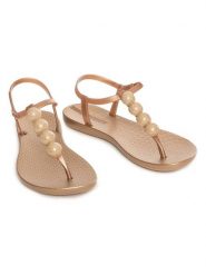 Ipanema Sandały w kolorze złotym rozmiar: 41/42. Żółte sandały damskie Ipanema, z aplikacjami, bez obcasa. Za 43.47 zł.