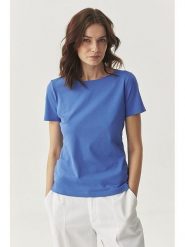 TATUUM Koszulka "Mikaja" w kolorze niebieskim rozmiar: S. Niebieskie bluzki damskie Tatuum, s, bez wzorów, z bawełny, bez kołnierzyka, bez ramiączek. Za 92.64 zł.