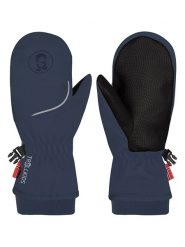 Trollkids Rękawiczki softshellowe "Trolltunga" w kolorze granatowym rozmiar: 3,5. Niebieskie rękawiczki dziecięce Trollkids, z polaru, bez ramiączek. Za 85.42 zł.