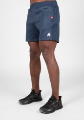 Tennessee Track Szorty - Granatowy. Niebieskie szorty męskie GORILLA WEAR, bez wzorów, z poliesteru. Za 209.00 zł.