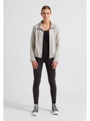 Milestone Skórzana kurtka "Riley" w kolorze szarym rozmiar: 34. Szare kurtki damskie Milestone, bez wzorów, ze skóry, bez kaptura. Za 404.99 zł.