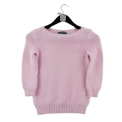 Sweter damski w kolorze różowym. Czerwone swetry klasyczne damskie Ralph Lauren, l, z dzianiny, bez kołnierzyka. Za 51.08 zł.