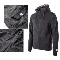 Bluza dresowa dla mężczyzn Hi-tec Sabarin. Czarne bluzy bez kaptura męskie Hi-tec, m, z dresówki. Za 171.00 zł.
