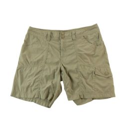 Second life - The North Face damskie szorty trekkingowe cargo US 8 - Stan dobry. Brązowe szorty damskie The North Face, bez wzorów, z materiału, sportowe. Za 106.46 zł.