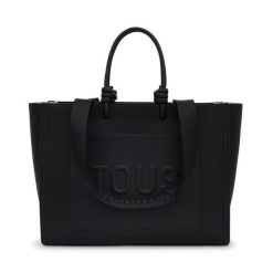 Torebka TOUS. Czarne shopper bag damskie Tous, bez wzorów, bez dodatków. Za 849.99 zł.