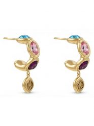 Guess Kolczyki JUBE05 571JW Złoty. Żółte kolczyki damskie Guess, ze stali. Za 279.99 zł.