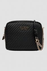 GUESS Czarna damska torebka Mirema. Czarne torebki klasyczne damskie Guess, z aplikacjami, ze skóry ekologicznej, bez dodatków. W wyprzedaży za 489.99 zł.