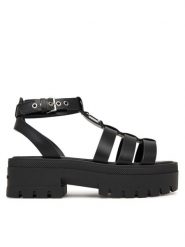Tommy Jeans Sandały Tjw Fisherman Leather Max Sandal EN0EN02943 Czarny. Czarne sandały damskie Tommy Jeans, bez wzorów, z jeansu, bez obcasa, na płaskiej podeszwie. Za 489.99 zł.