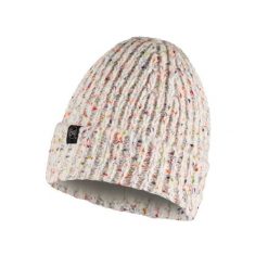Czapka wełniana Buff Lifestyle Knitted & Fleece Band Hat. Białe czapki męskie Buff, na jesień, bez wzorów, z wełny. Za 154.05 zł.