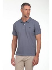 The Time of Bocha Koszulka polo w kolorze szarym rozmiar: XXL. Szare koszulki polo męskie The Time of Bocha, xxl, bez wzorów, z bawełny, bez ramiączek. Za 86.99 zł.