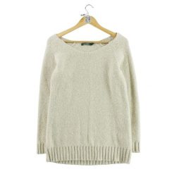 Second life - Damski beżowy sweter - Jak nowy. Brązowe swetry klasyczne damskie Ralph Lauren, bez kołnierzyka. Za 135.32 zł.