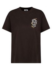 Sublevel Koszulka w kolorze brązowym rozmiar: S. Brązowe bluzki damskie Sublevel, s, bez wzorów, z bawełny, bez kołnierzyka. Za 43.99 zł.