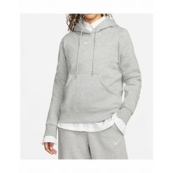 Bluza z kapturem damska Nike Phoenix Fleece szara. Szare bluzy z kapturem damskie Nike, z bawełny. Za 317.25 zł.