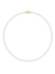 Pearline Naszyjnik perłowy w kolorze białym - dł. 50 cm rozmiar: 50 cm. Białe naszyjniki damskie Pearline, złote. Za 817.99 zł.