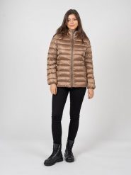Geox Kurtka "Zosma" | W2628Z T2843 | Kobieta | Beżowy. Brązowe kurtki damskie Geox, s, bez wzorów, z poliesteru. W wyprzedaży za 499.00 zł.