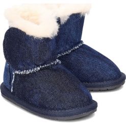 Emu Australia Toddle Denim - Kozaki Dziecięce - B11371 INDIGO DISTRESS/INDIGO AFFLIGE 18. Niebieskie botki dziewczęce Emu Australia, bez wzorów, z denimu, bez ramiączek. Za 75.60 zł.