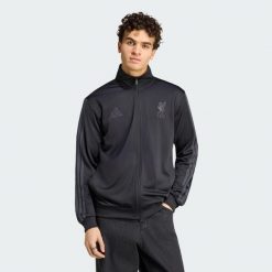 Bluza dresowa Liverpool FC DNA. Czarne bluzy bez kaptura męskie Adidas, l, z dresówki. Za 323.50 zł.