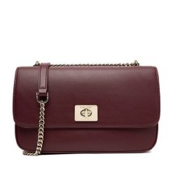 Torebka Nine West. Czerwone torebki wieczorowe Nine West, bez wzorów, wizytowe, bez kołnierzyka, bez ramiączek. Za 249.99 zł.