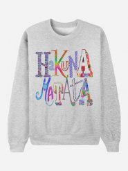 WOOOP Bluza "Hakuna Matata" w kolorze szarym rozmiar: XL. Szare bluzy bez kaptura damskie Wooop, xl, z bawełny. Za 104.45 zł.