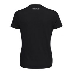 Koszulka z krótkim rękawem damska CLUB BASIC. Czarne t-shirty damskie HEAD, xl, bez wzorów, z bawełny, bez kołnierzyka. W wyprzedaży za 59.50 zł.