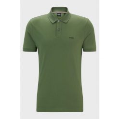 Koszulka Polo męska BOSS Pallas Open Green regular fit zielona (50468301-381). Zielone koszulki polo męskie Boss, m, bez wzorów, bez ramiączek. Za 249.00 zł.