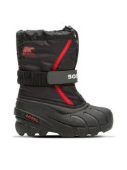 Sorel Śniegowce Flurry™ Boot 2114082015 Czarny. Czarne buty zimowe chłopięce Sorel, z materiału. Za 269.99 zł.