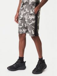 Guess Szorty sportowe Z6RD00 K9YI1 Szary Regular Fit. Szare szorty męskie Guess, z aplikacjami, z bawełny, sportowe. Za 299.99 zł.