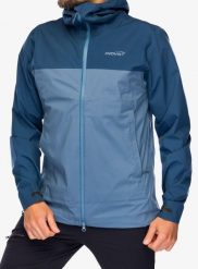 Kurtka przeciwdeszczowa męska Inov-8 Venturelite Jacket FZ. Niebieskie kurtki męskie Inov-8, m, bez wzorów, z materiału, bez kaptura. Za 510.39 zł.