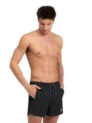 Arena Szorty kąpielowe w kolorze czarno-białym rozmiar: M. Białe szorty sportowe męskie Arena, m, z materiału, outdoorowe. Za 74.95 zł.