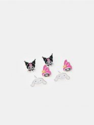 Kolczyki 3 pack Hello Kitty - wielobarwny. Kolczyki damskie Sinsay. Za 15.99 zł.