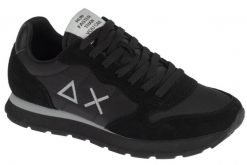 Buty sportowe Sneakersy męskie, Tom Solid. Czarne buty sportowe na co dzień męskie SUN68, z materiału, bez zapięcia, trekkingowe. Za 399.99 zł.