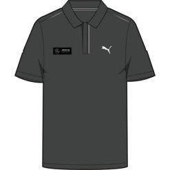 Koszulka polo z krótkim rękawem męska Puma MAPF1. Czarne koszulki polo męskie Puma, m, bez wzorów, bez ramiączek. Za 181.99 zł.
